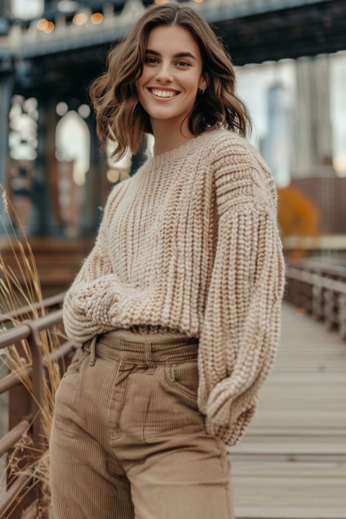 beige pants outfits