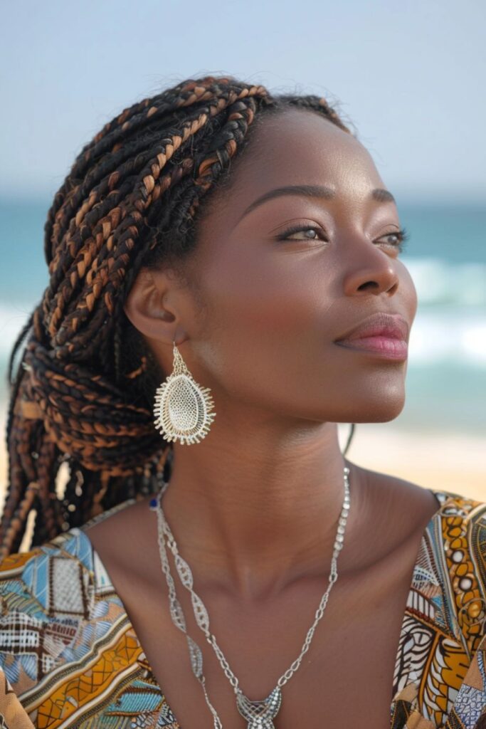 black women over 50 braids