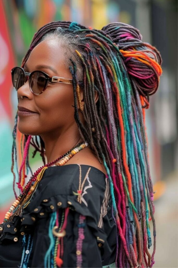 black women over 50 braids